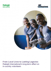 NEF Consulting report into Raleigh International volunteer programme